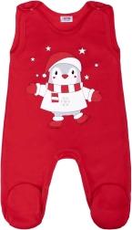 Baumwoll-Strampelhose New Baby Winter Penguin 80 (9–12 Monate)
