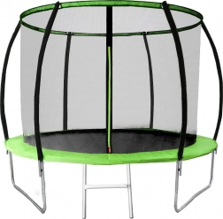 Trampolin PIXINO Deluxe 244 cm mit Sicherheitsnetz und Leiter