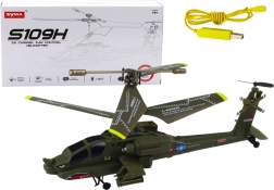 Grüner militärischer Apache-Fernsteuerhubschrauber