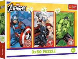 Puzzle 3x50 Disney Marvel The Avengers – dein Held