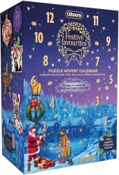 Gibsons Adventskalender Puzzle Festliche Favoriten für 24 Tage