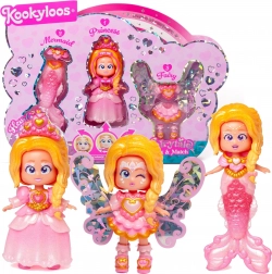 KookyLoos Fairytale Hearts 3-in-1 – Fee, Meerjungfrau und Prinzessin
