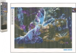 Diamantmalerei NORIMPEX – Schmetterlingsfee 30 × 40 cm