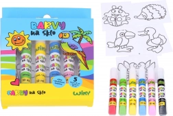 Fensterfarben Set 5+1 mit Kontur