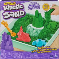 Kinetic Sand – grünes Tischsand-Set mit Tablett