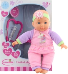 Babypuppe Doktorin mit Weichem Körper mit Batterien