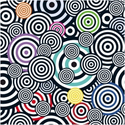 Curiosi quadratisches Puzzle Q Shake Muster V 70 Teile