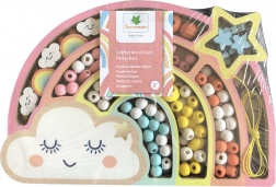 Holz-Pastellperlen Regenbogen