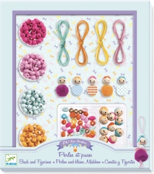 DJECO Perlen-Bastelset – Perlen und Figuren