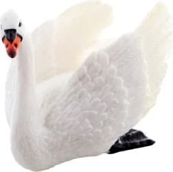 Plastfigur Schwan 8 cm