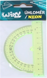 Kleiner transparenter Neon-Winkelmesser