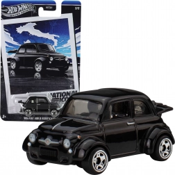 Hot Wheels National Icons – Modellauto Fiat 500 D Modificado (1960) 1:64, schwarz