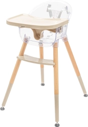 Baby Mix Ingrid Essstuhl aus Holz, beige