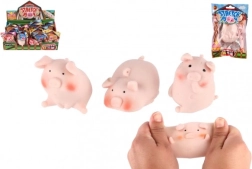 Elastisches antistress Silikon Schweinchen 6 cm