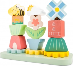 Holzstapelspiel Mühlengarten