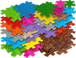 Woopie orthopädische sensomotorische Matte Royal Puzzle, 26 Teile + 4 kleine