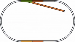 PIKO Gleisset B mit Stumpfgleis und Bettung H0
