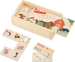 Domino Farm 2KIDS TOYS – beidseitiges Holz-Domino für Kinder