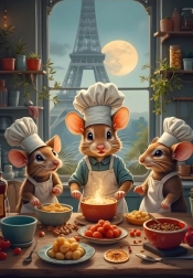 Puzzle Kleine Köche aus Paris 1000 Teile BLUEBIRD