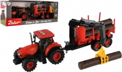 Zetor Traktor mit Anhänger und Ladearm