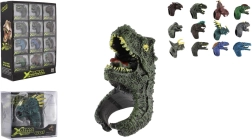 Verstellbarer Kinder-Ring Dinosaurier, Kunststoff, 2 × 4 cm (Motivmix)