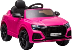 Elektrisches Kinderauto Audi RS Q8 mit Fernsteuerung und LED – Rosa