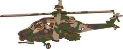 Woodcraft Holz-3D-Puzzle Kampfhubschrauber APACHE