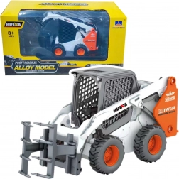 Metall-Radlader mit Greifer 1:50 weiß