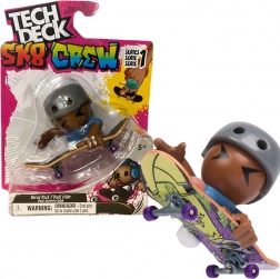 Tech Deck SK8 Crew S1 Set Finger-Skateboard-Deck mit Figur