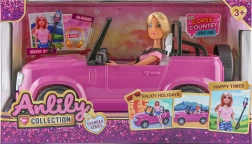 Puppe mit Auto 30 cm