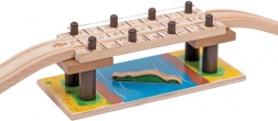 Holz-Safari-Brücke mit Krokodil Bigjigs Rail