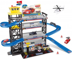 Große Parkgarage mit Helikopterlandeplatz