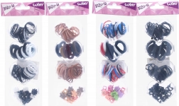 Haar-Accessoires – großer Mix aus Haargummis und Clips