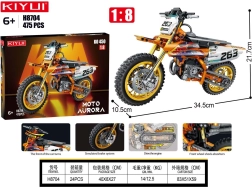 Konstruktionsbausatz Motocross – 475 Teile
