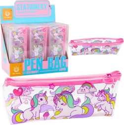 Transparenter Schulmäppchen Einhörner