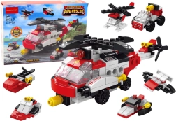 Konstruktionsbausteine Hubschrauber 6-in-1 Heimwerker-Fahrzeugset, 117 Teile.