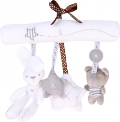 Weiches Hängespielzeug für Kinderwagen und Bettchen mit Geräuschen und Melodie