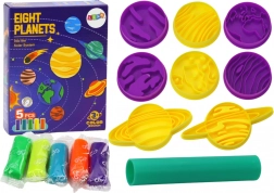 Kreativ-Set Knetmasse Planeten – 8 Formen und 5 Farben