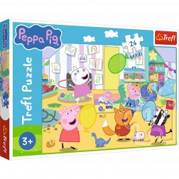 Puzzle 24 Maxi – schöne Peppa – Glückliches Schwein PEPPA von Trefl