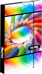 Heftbox A5 Buntstifte mit Gummiband