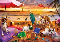 Puzzle Educa Hunde am Strand 1000 Teile