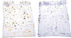 Organzasäckchen Sterne 25x35 cm zu Weihnachten