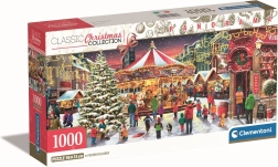 Clementoni Panorama-Puzzle Weihnachtsdörfchen 1000 Teile