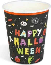 Papierbecher Happy Halloween 250 ml, 8 Stück