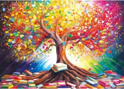 Puzzle Bücherbaum 1000 Teile