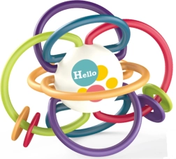 Rassel mit Beißring Ball