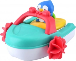 Aufziehbares Badeboot mit Pinguin