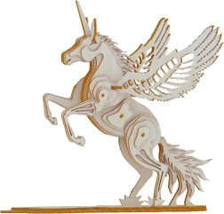 Holz 3D Puzzle Einhorn