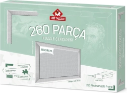 Weißer Puzzle-Rahmen 48x34 cm