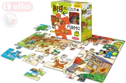 Efko Baby-Puzzle Big Farm – große Teile, 24 Teile